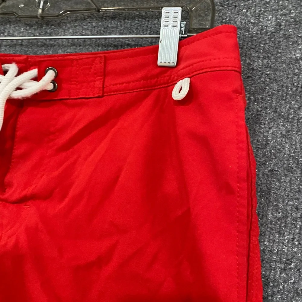 Abercrombie & Fitch Mens Red Stretch Board Shorts Swim Trunks Size 31